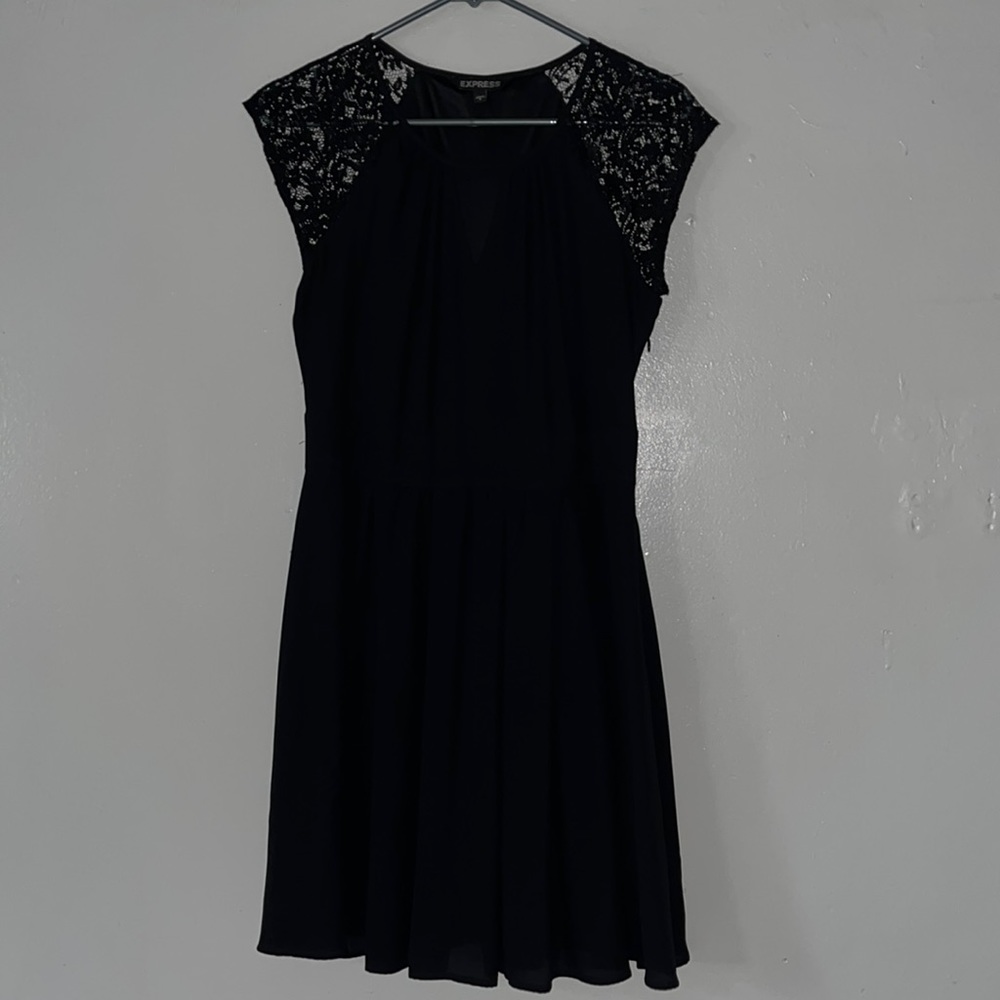 Express black shirt dress